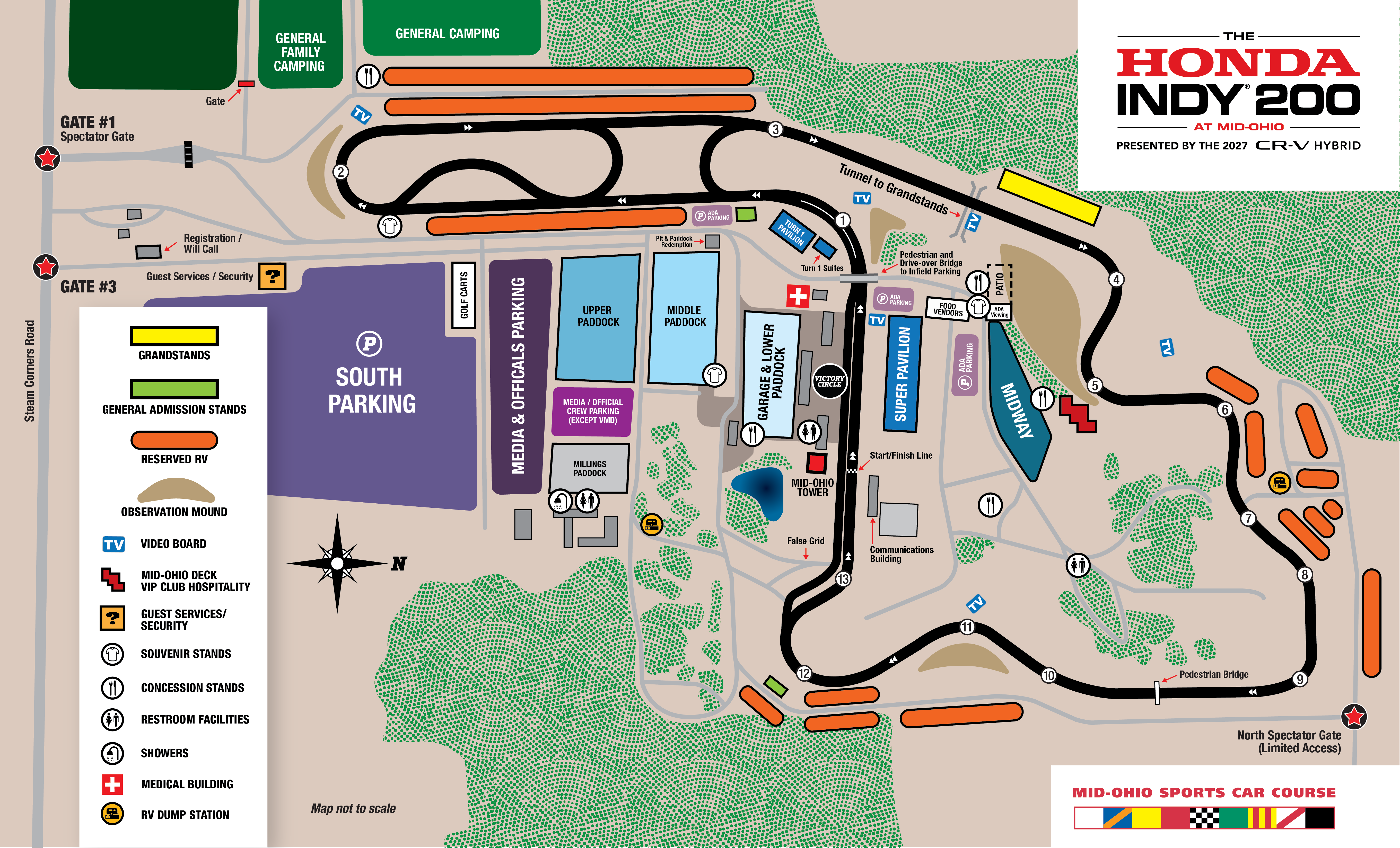 Mid-Ohio Facility Map