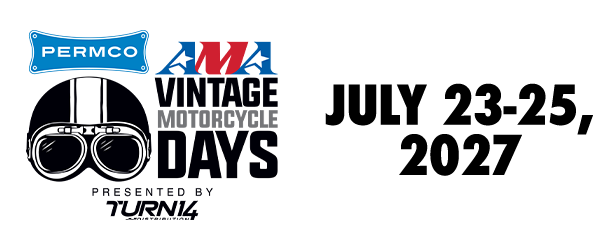AMA Vintage Motorcycle Days Presented by Honda Logo