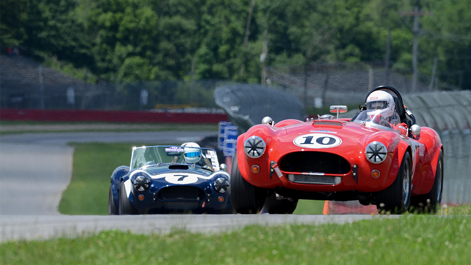 Vintage Cars on track at the Mid-Ohio Sports Car Course