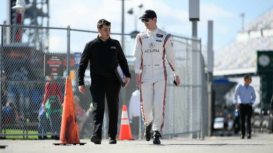 Alexander Rossi at the Rolex 24 at Daytona